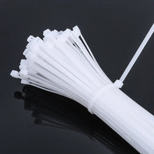 Load image into Gallery viewer, 300/100Pcs Plastic Nylon Cable zip Ties Cord Ties Straps Fastening Reusable