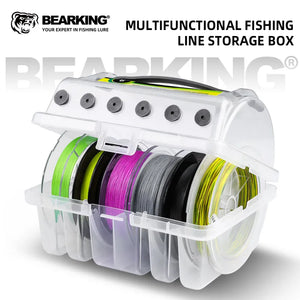 Fishing line Tackle box storage 6 Compartments monofilament organiser