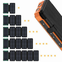 Load image into Gallery viewer, Portable Solar Panel Power Bank 20000mAh Usb Portable Cell With Battery Charger