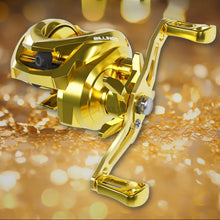 Load image into Gallery viewer, Bait Casting Fishing Reel 5+1 Ball Bearings 7.2:1 Gear Ratio 8kg Max Drag gold