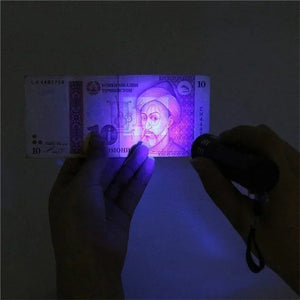 UV Flashlight LED Ultraviolet Torch Zoomable Mini Ultra Violet Lights Inspection