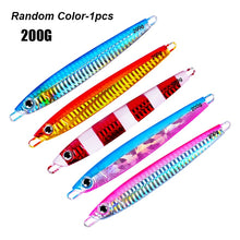 Load image into Gallery viewer, 1PC Metal jig Fishing steel knife Lure 40g-210g Jigging Bait Artificial Hard Swimbait Sinking off sure