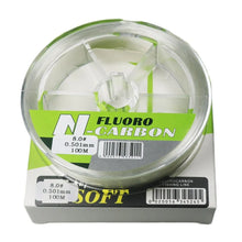 Load image into Gallery viewer, 100% Fluorocarbon Fishing Line Pure Fishing Leader Carbon Fibre Fast Sinking
