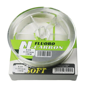 100% Fluorocarbon Fishing Line Pure Fishing Leader Carbon Fibre Fast Sinking