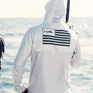 Men's Fishing shirt Mask Long Sleeve Hooded light UV sun protection Clothing