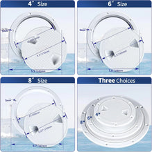 Load image into Gallery viewer, Boat Accessories Boat Hatch 4&quot; 6&quot; 8&quot; ABS Non Slip Inspection Hatch Yacht