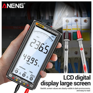 Rechargeable Multimeter Non-contact Voltage Meter Current Tester AC/DC Tester