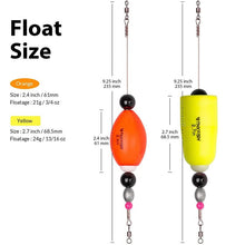 Load image into Gallery viewer, Fishing Floats Bobbers for Float Rig Rattle Popping Cork Weighted Popping Floats Tackle