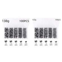 Load image into Gallery viewer, 100pcs 138g 132g Round Split Shot Fishing Sinkers Weights Set Removable