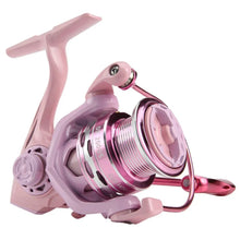Load image into Gallery viewer, Pink Interchangeable 8kg Max Drag Spinning Fishing reel Gear Ratio 5.2:1