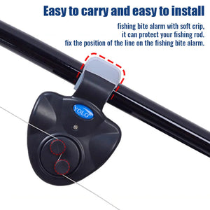 Fish Bite Alarm Electronic Buzzer Fishing Rod Day/Night sold without Battery