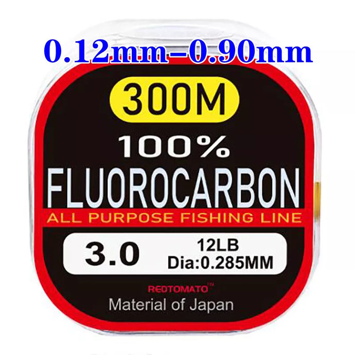 100% Fluorocarbon Leader Fishing Line Transparent Big Size Line Material Japan