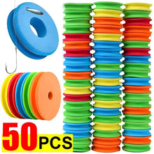 Load image into Gallery viewer, 10/20/50pcs EVA Foam Spools Fishing line rigs &amp; trace easy storage no mess