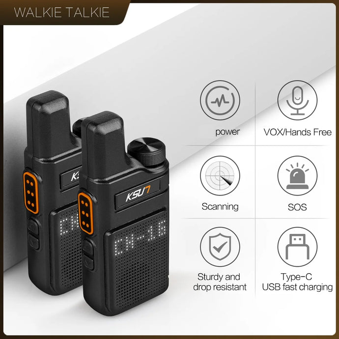 Walkie Talkie Portable Mini Communication Radio Two Way Radio Transceiver