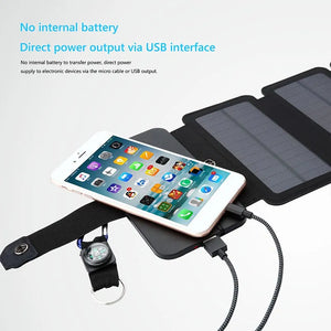 Outdoor Portable Solar Charging Panel Foldable 5V 1A USB Output Device Camping