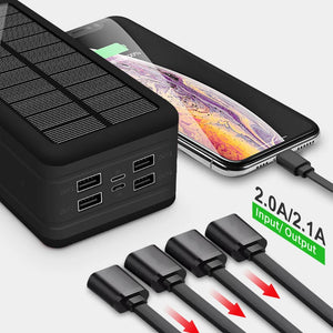 Solar Power Bank Solar Charging Mobile Phone Wireless Battery Fast Charging