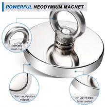 Load image into Gallery viewer, Super Strong Magnets Set Neodymium Magnet Hook Kit With Eyebolt Magnetic