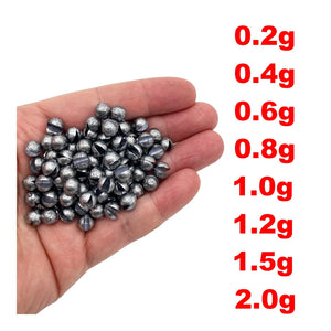 10/20/50pcs High Quality Round split Shot Weight Line Sinkers Fishing Lead