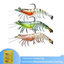 Load image into Gallery viewer, Lure 8.8g 11g 21g Luminous Fake Shrimp prawn Soft Silicone Artificial Bait