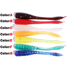 Load image into Gallery viewer, 20pcs 4.5cm Soft jerk tail fishing Lure Pin Tail Bait Silicone Fishing Tackle