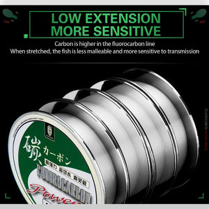 100% Fluorocarbon Fishing Line Japanese Imported Carbon Fibre Monofilament