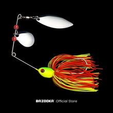 Load image into Gallery viewer, Swim Jig hook Fishing Lure Silicone Skirts Spinners bait Metal double Spoon 15/17/18g