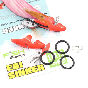 2pcs/Pack Squid Jig Tip Egi Sinker 10/15/20/25g Run Weight 3.4/3.7/4/4.5cm Fishing Lead
