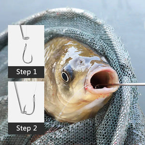 Fishing Hook Remover 2PCS Stainless Steel Fishhook Dehooker Hook Detacher