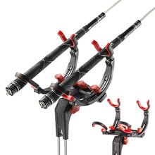 Load image into Gallery viewer, Portable Fishing Rod Holder Adjustable Foldable Detachable Bank Fishing Stand