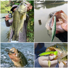 Load image into Gallery viewer, weedless Fishing Hook 10Pcs 2G 3G 4G With Spring Lock Pin Spinner Soft Fishing Bait