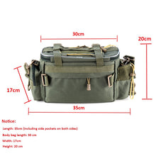 Load image into Gallery viewer, Multifunctional Waterproof Fishing Bag Outdoor Sports Waist Pack Fishing Lures and tackle Storage Bag X448