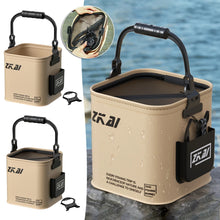 Load image into Gallery viewer, 8L/13L Foldable Fishing Bucket Outdoor live tank Fish Bucket Large Capacity