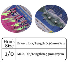 Load image into Gallery viewer, JYJ pack artificial laser fish skin Spanish mackerel hook,fishing sabiki rig string hook for sea fishing