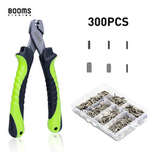 Load image into Gallery viewer, Fishing Crimping Pliers with 300Pcs/set for Single &amp; Double 6 Size Fishing Line Barrel Crimps Sleeves