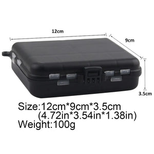 Composable Space Plastic Fishing Tackle Box 2 Layers 12 Individual Compartments
