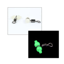 Load image into Gallery viewer, 10Pcs/Lot Luminous Swivels Fishing Rolling Swivels Connector Sea Tackle Hook Connector