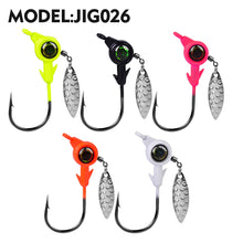 Load image into Gallery viewer, 5PCS Weighted Fishing Hooks 3.5g-5g-7g-10g Jig Head Hook Spinner Spoon Fishing Tackle