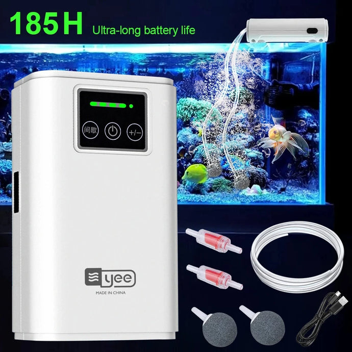 Fish tank oxygen air pump charging dual-purpose USB lithium battery fishing