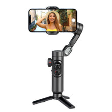 Load image into Gallery viewer, 3-Axis Handheld Gimbal Stabilizer Fill Light for iPhone Android Face Tracking