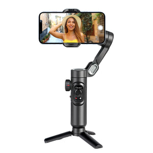 3-Axis Handheld Gimbal Stabilizer Fill Light for iPhone Android Face Tracking