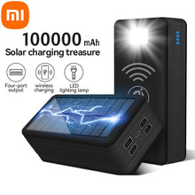 Load image into Gallery viewer, Solar Power Bank Solar Charging Mobile Phone Wireless Battery Fast Charging