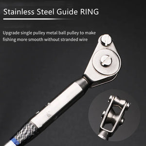 Tuna Fishing trolling Rod Stainless Steel Guide Ring Lure 200-800g