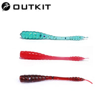 Load image into Gallery viewer, 20pcs 4.5cm Soft jerk tail fishing Lure Pin Tail Bait Silicone Fishing Tackle