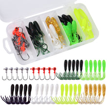Load image into Gallery viewer, Goture 40pcs/lot Soft Lure set Fishing Jig Head Hooks with Fishing Tackle Box
