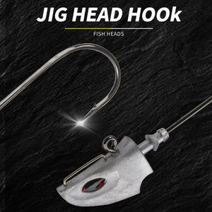 Fishing jig Head Hooks 7g10g14g21g Barbed With Spoon Spinner Soft lure Fishing