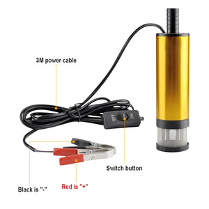 Electric Fuel Pump Automatic Pumping Diesel Water Submersible Transfer Alloy