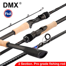 Load image into Gallery viewer, DMX PISTA 2 Section FUJI Guide Fishing Rod OBEI Spinning Casting Travel Rod 7-42g 1.98 2.10. 2.24m Baitcasting ML M MH FAST Rod