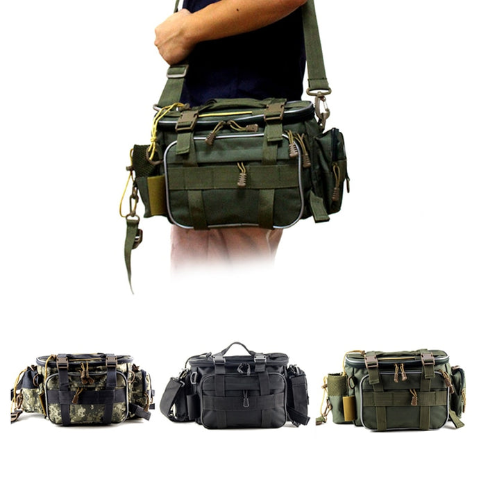 Multifunctional Waterproof Fishing Bag Outdoor Sports Waist Pack Fishing Lures and tackle Storage Bag X448