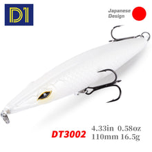 Load image into Gallery viewer, D1 Pencil Surface Walkers Fishing Lure Walk the Dog Wobblers Artificial Bait Topwater Fishing Baits Floating 90mm/110mm/130mm